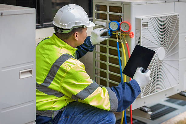 Professional Hvac Maintenance technician working in Stanley, WI